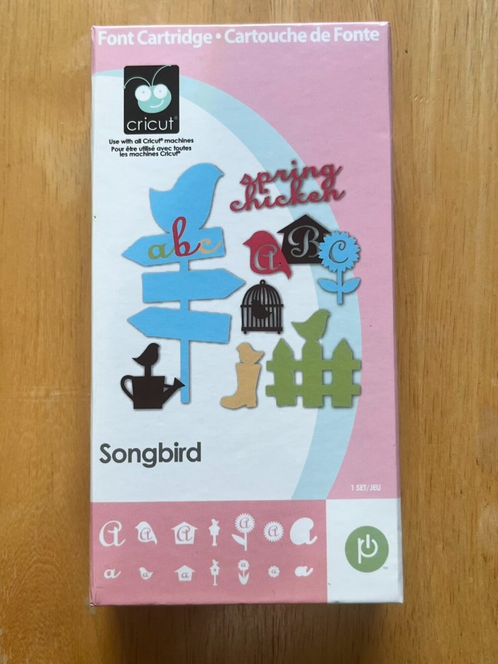 Cricut Songbird Font Cartridge Bird On Perch Images Letters Chirp Fly Sing